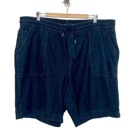 Athleta Farallon Bermuda Shorts Faded Black Womens 24 Cotton Knit Drawstring - Picture 1 of 9